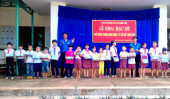 Liên Chi đoàn Văn phòng HĐND và UBND - Văn hóa – Ngân hàng tổ chức thăm và tặng quà nhân ngày Quốc tế thiếu nhi 1/6 tại xã Phước Tín.
