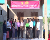 Lễ trao tặng căn nhà tình thương tại xã Long Giang, thị xã Phước Long