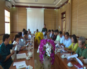 Chủ tịch UBND thị xã Phước Long – Mai Xuân Cường chủ trì cuộc họp hội đồng nghĩa vụ quân sự thị xã.