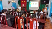 Phòng VH-TT phối hợp với Ban chỉ đạo hè phường Phước Bình tổ chức tập huấn tạo tài khoản VneID, Bình Phước Today, Dịch vụ công quốc gia cho học sinh trường THCS Phước Bình.