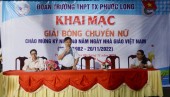 KHAI MẠC GIẢI BÓNG CHUYỀN NỮ CHÀO MỪNG 20-11 ĐOÀN TRƯỜNG THPT TX.PHƯỚC LONG