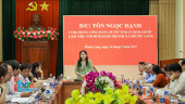 Ủy viên Dự khuyết Trung ương Đảng, Bí thư Tỉnh ủy Tôn Ngọc Hạnh làm việc với Ban Chấp hành Đảng bộ thị xã Phước Long
