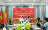 Hội nghị tổng kết thực hiện Nghị quyết Đại hội Đảng bộ quân sự thị xã Phước Long khóa IX, nhiệm kỳ 2020-2025