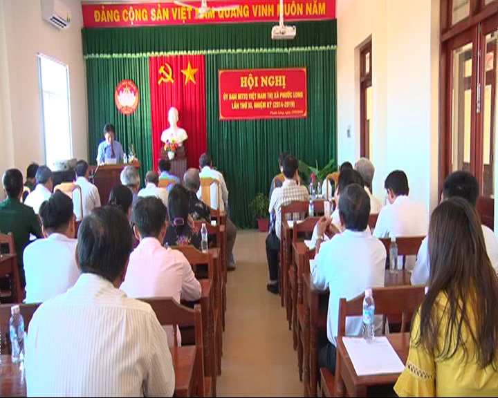 Hội nghị ủy ban mặt trận tổ quốc Việt Nam thị xã Phước Long lần thứ XI nhiệm kỳ 2014 – 2019