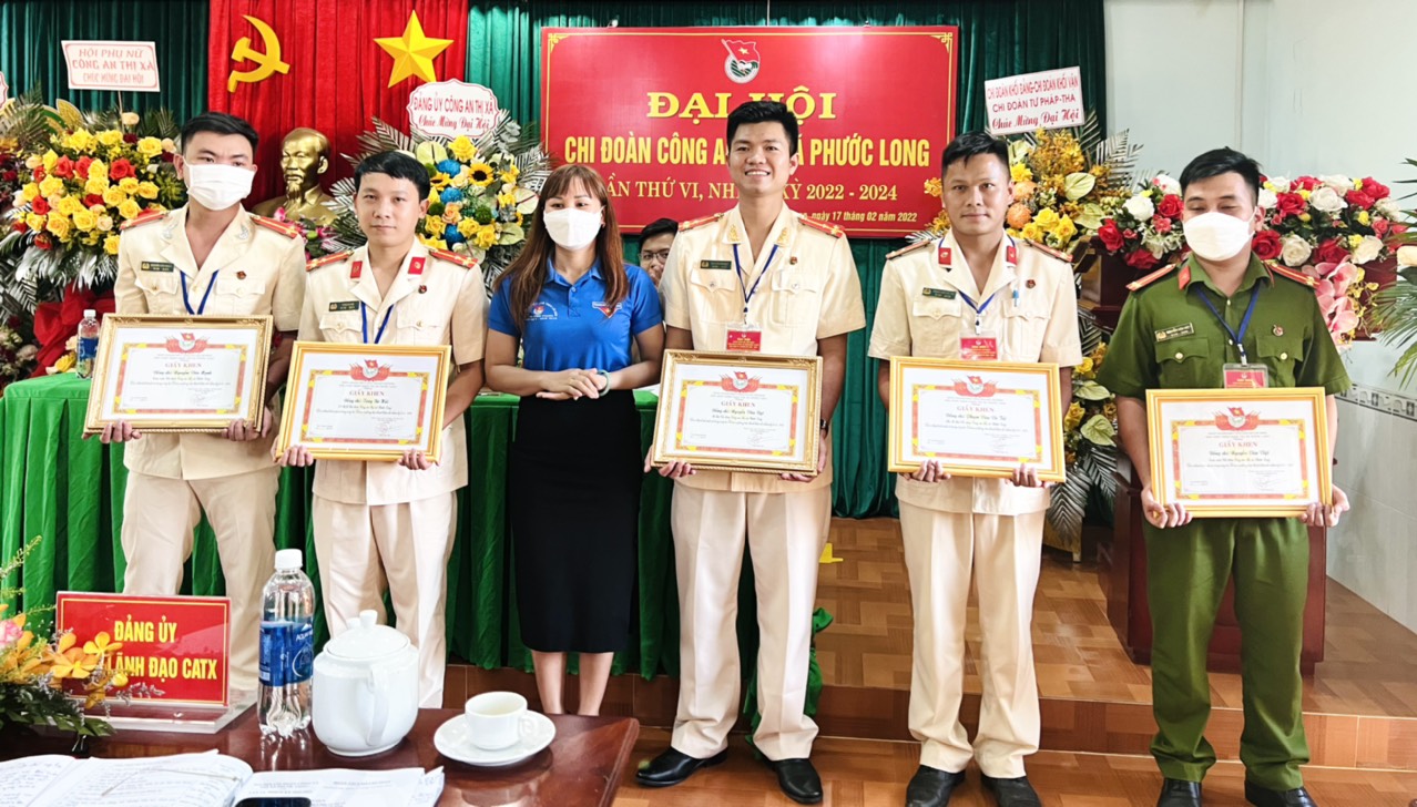Đại hội Chi đoàn Công an thị xã Phước Long, nhiệm kỳ 2022 -2024